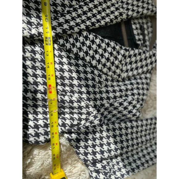 Bagatelle Collection Houndstooth Blazer Black White Double Breasted Old Money M - Picture 7 of 9